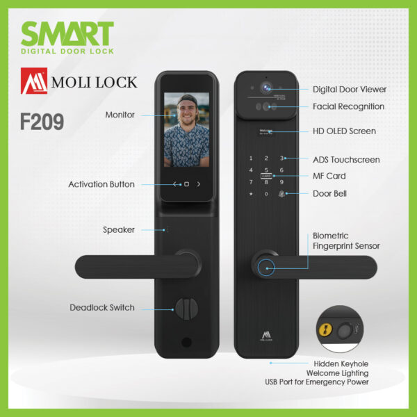 Smart Digital Lock Molilock รุ่น F209 - Image 4