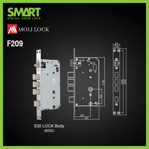 Smart Digital Lock Molilock รุ่น F209 - Image 7