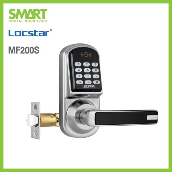 Smart Digital Lock รุ่น MF200S กลอนดิจิตอล เปลี่ยนแทนลูกบิด รหัส การ์ด - Image 3