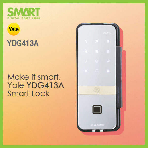 Smart Digital Lock Yale YDG413A Glass Door Lock - Image 8