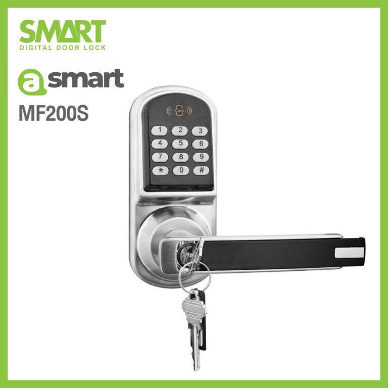 Smart Digital Lock รุ่น MF200S กลอนดิจิตอล เปลี่ยนแทนลูกบิด รหัส การ์ด - Image 6