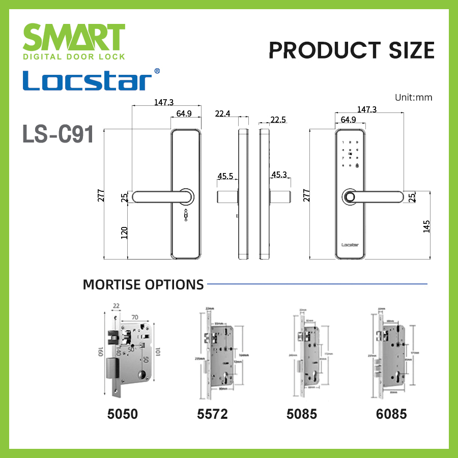Smart Digital Lock C91 - Image 7
