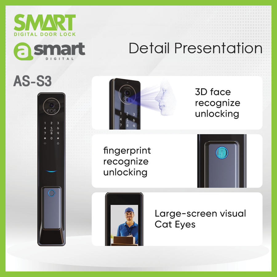 Smart Digital Lock A Smart รุ่น AS-S3 - Image 2
