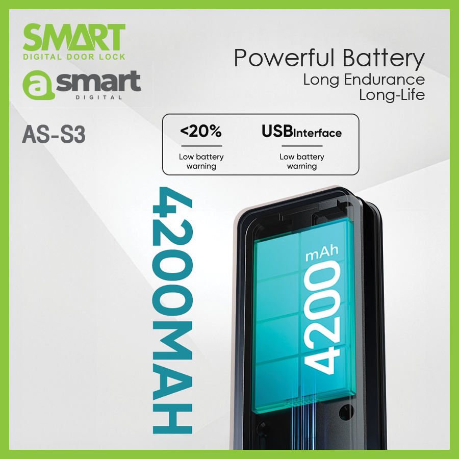 Smart Digital Lock A Smart รุ่น AS-S3 - Image 5