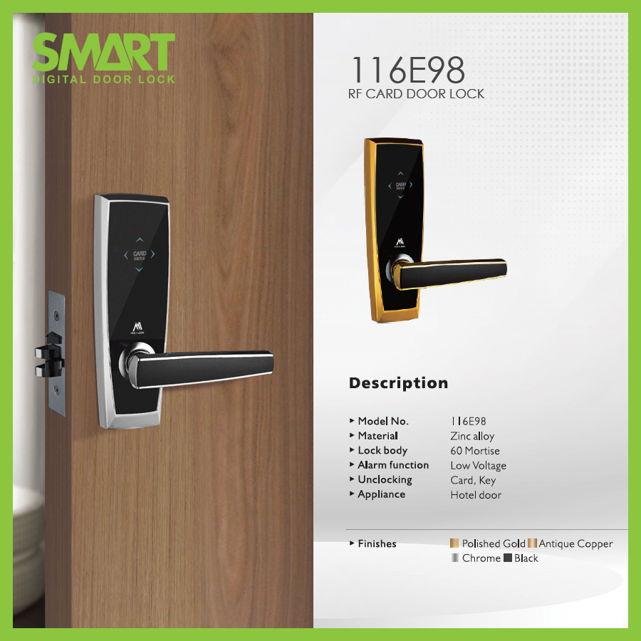Smart Digital Hotel Lock รุ่น AH116E - Image 6