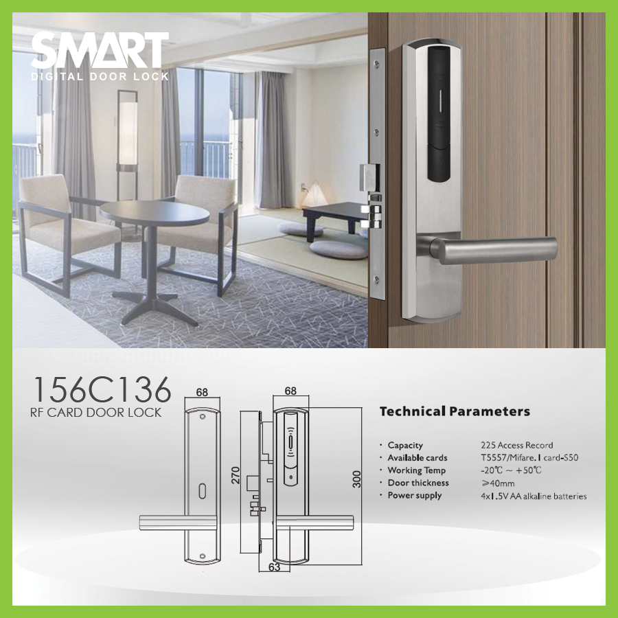 Smart Digital Hotel Lock รุ่น AH156 - Image 7