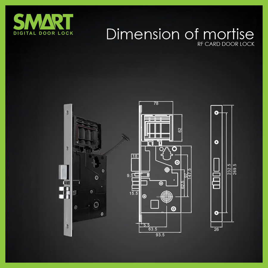 Smart Digital Hotel Lock รุ่น AH156 - Image 8
