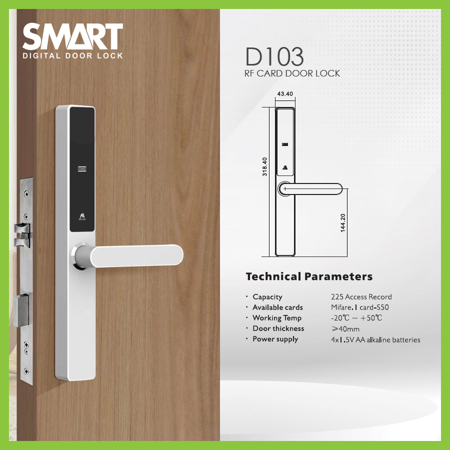 Smart Digital Hotel Lock รุ่น AH103 - Image 7