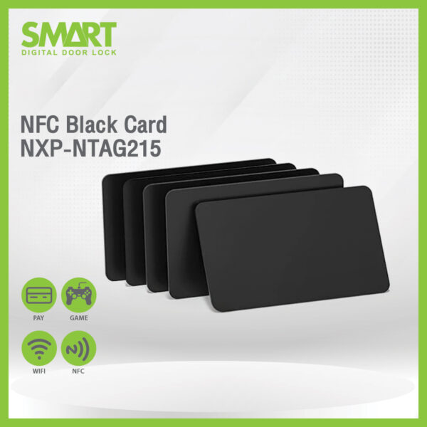 Smart NFC Black Card NXP-NTAG215 – smart digital doorlock