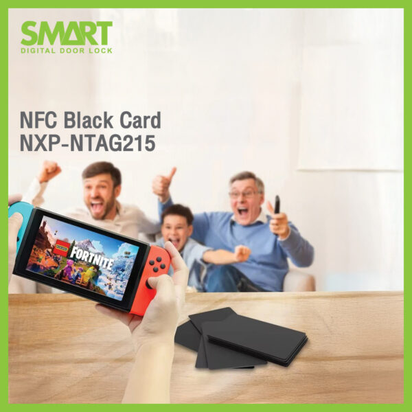 Smart NFC Black Card NXP-NTAG215 – smart digital doorlock