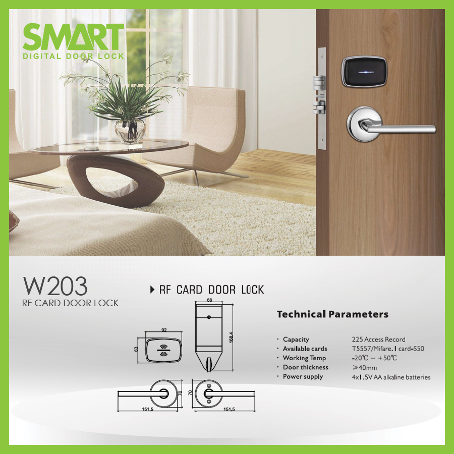 Smart Digital Hotel Lock รุ่น AH203 - Image 7