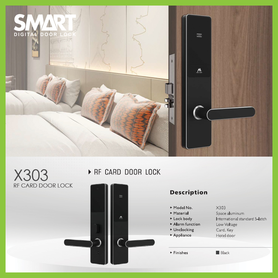 Smart Digital Hotel Lock รุ่น AH303 - Image 5