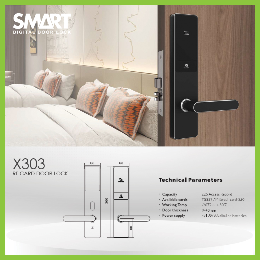 Smart Digital Hotel Lock รุ่น AH303 - Image 6